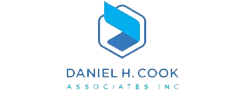 Logo with blue and white design, featuring a stylized letter  D  within a hexagon shape, representing a business entity.
