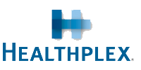 The image is a logo for  Healthplex.  It features a stylized letter  H  with the word  HEALTH  in lowercase letters to its right, and the word  PLEX  in uppercase letters below.